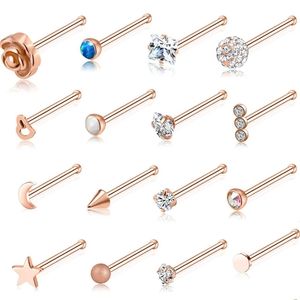 Rose Gold Nose Studs